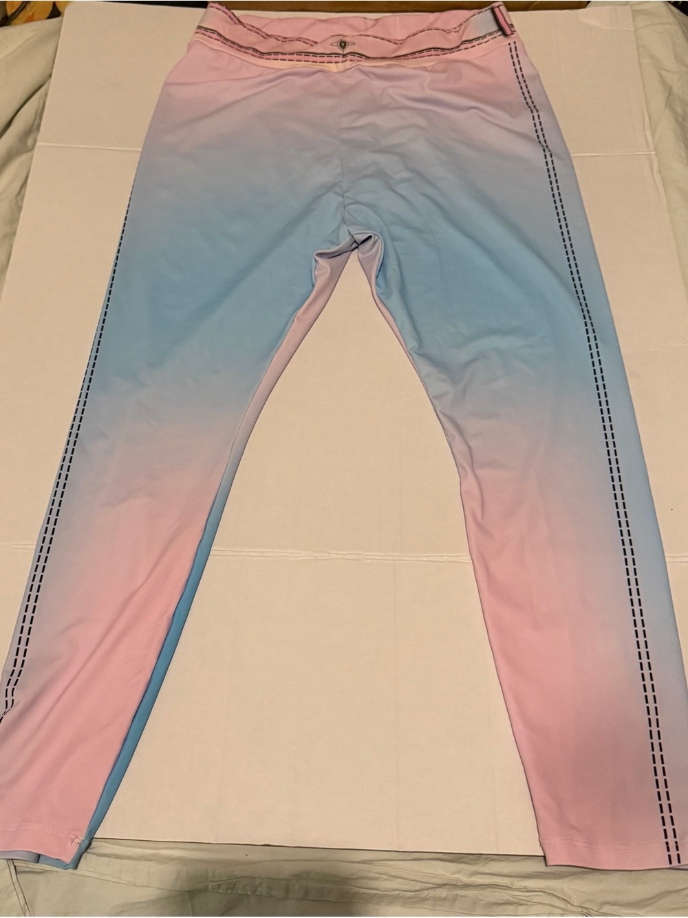 Women’s Ombre Pink and Blue Active Leggings